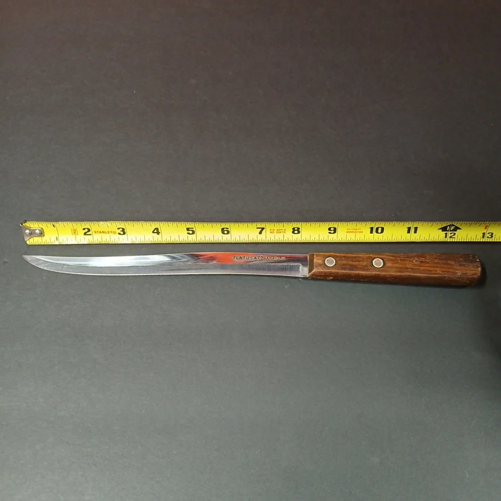 Vintage Flint Arrowhead Vanadium USA Knife 8.5